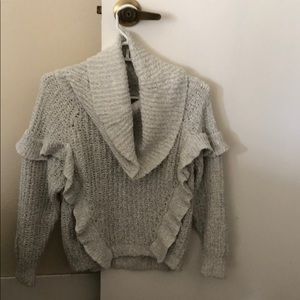 NWT Express cowl neck ruffle sweater